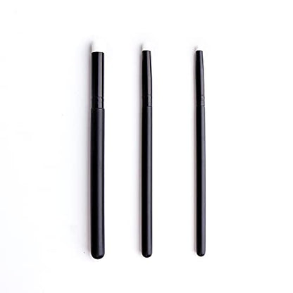 UNIMEIX Mini Blending Brushes for Card Making, Dry Brush Miniature Painting, Background Blender, Small Detailed Paint Watercolor Brushes (12 Pack) - color: Black
