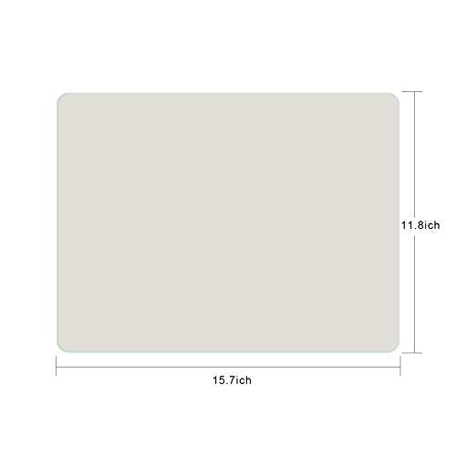 Silicone Placemats, Food-Grade Non-Slip Waterproof, Dining, Stain Resistant, Countertop Protector, Kitchen Counter Mat, Heat Resistant, Baking mat Dishwasher Safe (15.7x11.8Inch-4pack, White Gray) - color: White Gray, size: 15.7x11.8Inch-4pack