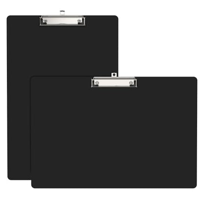 Extra Large 11x17 Clipboards, Landscape and Vertical Layout 2 Pack | Black Plastic Drawing Boards with Low Profile Clip. Suitable for Watercolor, Sketching, Painting. Art & Drafting Supply - color: Black
