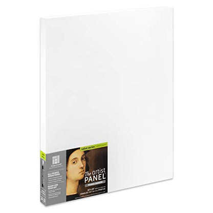 Ampersand Art Supply Primed Smooth Artist Panel | 16" x 20" | 1-1/2" Cradled Profile | Gessoed Wood Painting Panel for Oil, Acrylic & Mixed Media | Canvas Board & Wood Panel Alternative - color: 1-1/2" Cradled Profile, size: 16" x 20"
