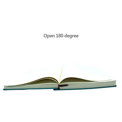 Thick Sketchbook 660 Pages Notebook Soft Faux Leather Cover Journal 80GSM Paper Notepad Drawing Book Memo Writing Sketch Pad Diary Notebook - color: Blue, size: A5