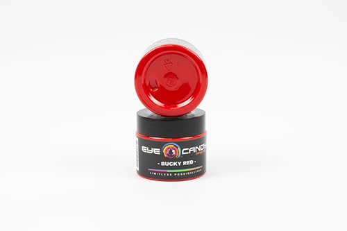 Eye Candy Resin Pigment Paste – Highly Pigmented Epoxy Color, 2 oz, Solid Non-Metallic, Mixable for Custom Shades (Bucky Red) - color: Bucky Red