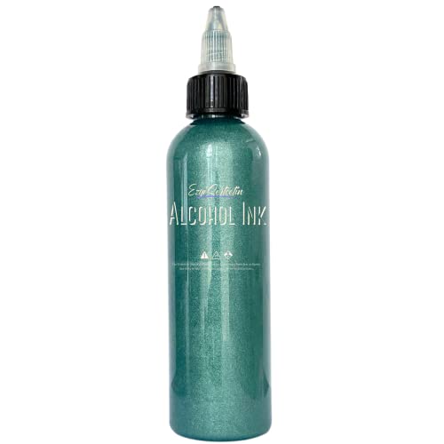 Premium Alcohol Ink by Ezgi Sertcetin (Metallic Teal) - color: Metallic Teal