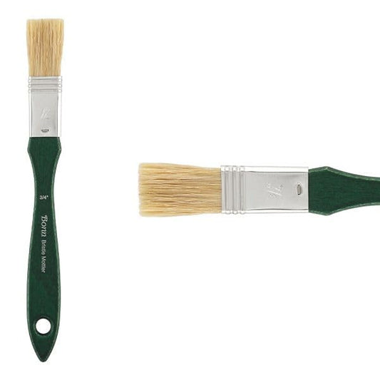 Creative Mark Bonn Bristle Blend Mottler Brush - Mottler Synthetic Hair Paint Brush for Large Scale Work, Acrylic or Oil Paint, and Artists - 0.75 Inch - size: 0.75 in