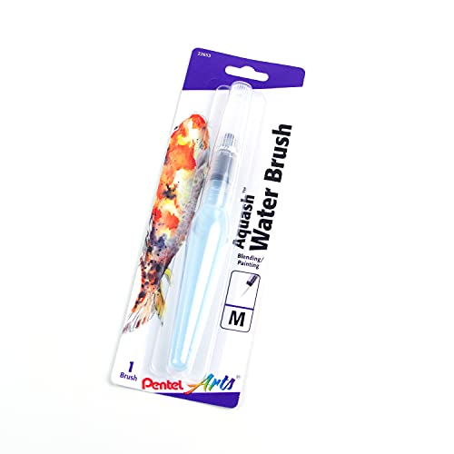 Pentel Arts Aquash Fine Point Water Brush, Medium (FRHMBP) - style: Medium