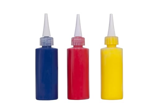 Creative Mark Flo Expressions Artist Paint Bottles - Detailing Bottles Multipack with Funnel for Fine Lines and Small Details - Pack of 6 (30ml/1oz)