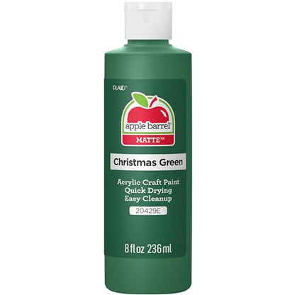 Apple Barrel, Acrylic Paint , 8 fl oz, Christmas Green, (Pack of 1) - color: Christmas Green, size: 8 Fl Oz (Pack of 1)