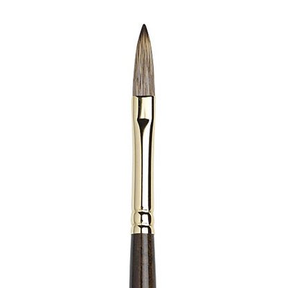 Winsor & Newton Monarch Filbert Long Handle Brush, X-Long, Size 6 - size: #6, style: Extra Long Filbert