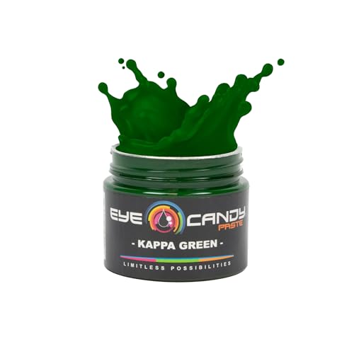 Eye Candy Resin Pigment Paste – Highly Pigmented Epoxy Color, 2 oz, Solid Non-Metallic, Mixable for Custom Shades (Kappa Green) - color: Kappa Green