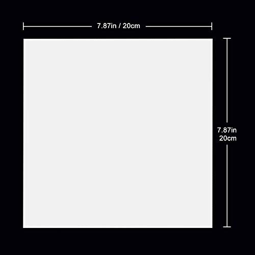 StonyLab Glass Backed TLC Classical Silica Gel Plate, 20 x 20 cm Thin Layer Chromatography Analytical Plate with Silica Gel, Pack of 10
