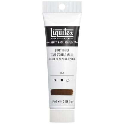 Liquitex Professional Heavy Body Acrylic Paint, 2-oz (59ml) Tube, Burnt Umber - color: Burnt Umber, style: 2-oz Tube