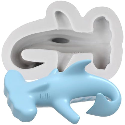 3D Shark Silicone Resin Mold Ocean Animal Polymer Clay Molds for DIY Crafts Epoxy Resin Casting Air Dry Polymer Clay Plaster Jewelry Making - color: Style G
