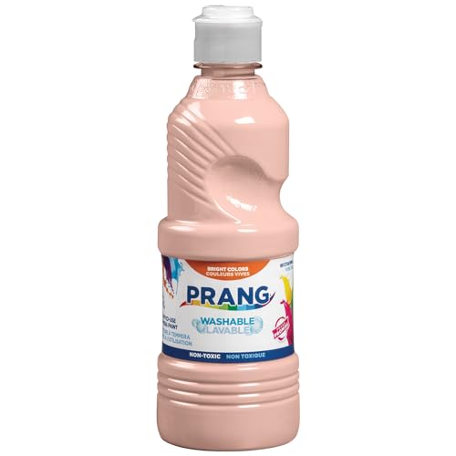 Prang Washable Tempera Paint, Peach, 16 Oz., 1 Count - color: Peach, size: 16 Fl Oz (Pack of 1)