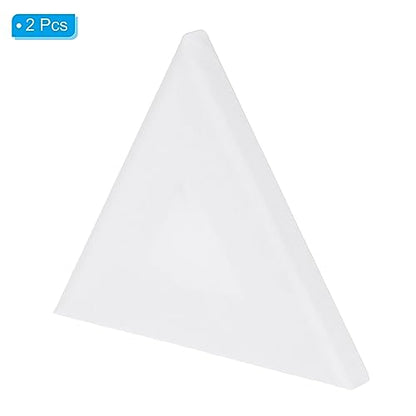 PATIKIL Paint Canvases for Painting, 2 Pack 6x5 Inch Triangle Wood Frame Stretched Blank Art Canvas Board Panels for Acrylic, Oil, Tempera Painting, White - size: 6x5 Inch