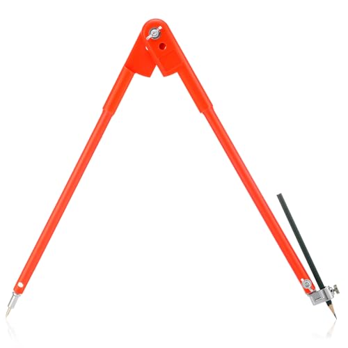 Sabary 15.7 Inch Professional Large Compass with Pencil Holder Woodworking Compass Pencil Marking Carpenters Geometry Tool Circle Maker for Geometry Drafting Art Drawing Circles - size: Large