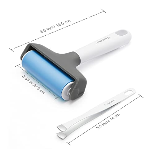 Brayer Roller & Mat Remover Tool Tweezers Set for Cricut/Silhouette/Brother and T-Shirts Heat Transfer Projects Printing Making | Brayer for Cricut/Silhouette/Brother Crafting Printmaking/T-Shirts Heat Transfer Projects