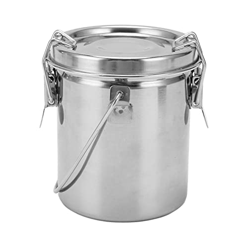 Artist Brush Cleaning Bucket with Stainless Steel Strainer, Leakproof Portable Handle for Watercolor Acrylic Oil Painting