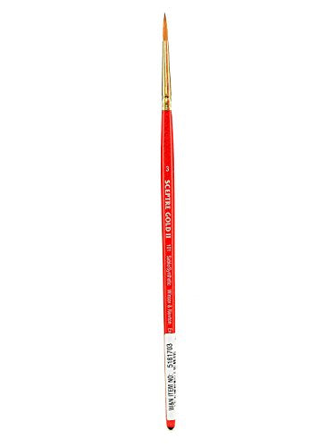 Winsor & Newton Sceptre Gold II Series 101 Short Handle Brush - Round #4 - size: #4, style: Round