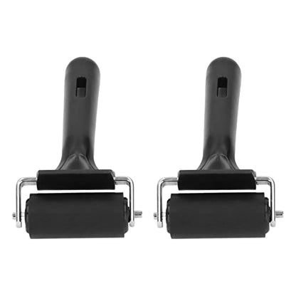 Rubber Brayer Roller, Premium Rubber Construction with Non Slip Plastic Handle, for Printmaking Painting Printing Stamping Wallpaper Scrapbooking