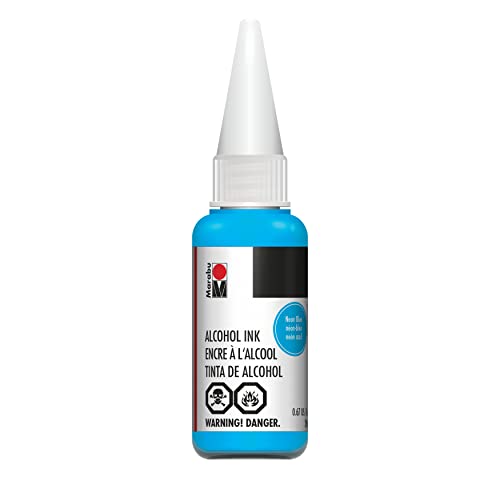 Marabu Alcohol Ink, Neon Blue, 20ml (12169007355)