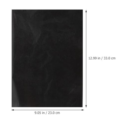 Zerodeko Graphite Carbon Paper Transfer Sheets 25pcs 23x33cm Black Single-Sided Tracing Paper for Drawing Art Crafts