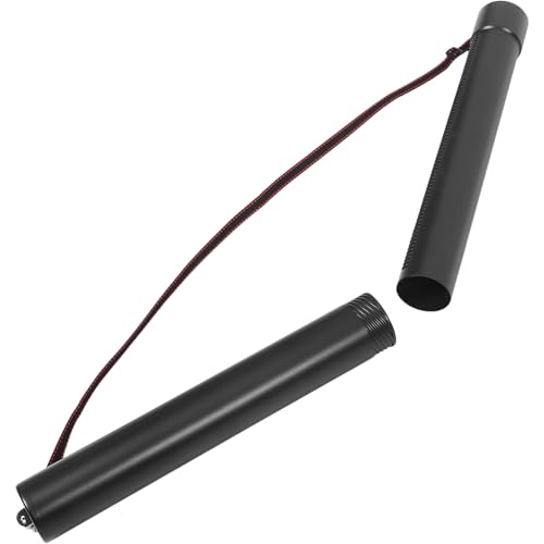 Telescoping Art Tube Waterproof Portable Drafting Tube Black Plastic Blueprint Case for Artists and Architects Poster Storage and Transport