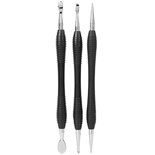3PCs Carving Printing Tool Leather Craft Spoon Stylus Tool Set Kit Stationary Craft Collection Leather Carving Craft Kit