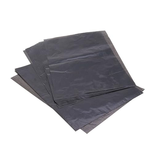 KONTONTY 25 Sheets Bag Black Graphite Transfer Paper Carbon Paper for Tracing Graphite
