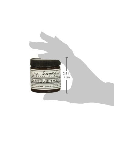 Jacquard Professional Screen Print Ink, Water-Soluable, 4oz Jar, Brown (116)
