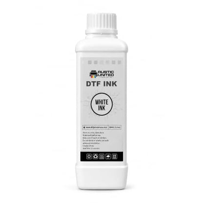 Premium DTF Ink Refill 500ml for Heat Transfer Printing, Compatible with Epson ET-8550, ET-8500, XP-15000, L1800, L805, R1390, R2400, DX5, DX7, XP600, I3200 Printers (White, 500ml) - color: White, size: 500ml