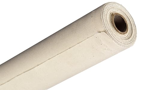 Creative Mark Spectrum Universal Unstretched Cotton Canvas Roll - 84" x 30 Yards 8 oz Super Smooth Portrait (11.8 oz Primed) Triple Primed, Rich White Acid-Free Acrylic Priming, Canvas for Painting