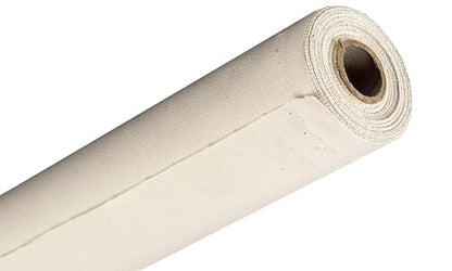 Creative Mark Spectrum Universal Unstretched Cotton Canvas Roll - 52" x 6 Yards 8 oz (9.6 oz Primed) Double Primed, Rich White Acid-Free Acrylic Priming, Canvas Rolls for Painting
