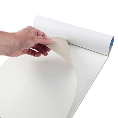 Centurion Acrylic Primed White Linen Canvas Sheet Pad, 16" x 20" 11oz Weight, Tape-Bound for Acrylics, Alkyds, Water-Mixable Oils - size: 16" x 20"