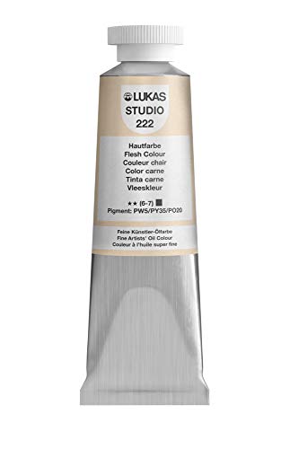 Lukas Studio Artist Oil Color Paints - High-pigment oil paint made with natural binder for artist, painting, & more! - [PEach Pink - 37 mL] - color: Peach Pink, size: 1.3 Fl Oz (Pack of 1)