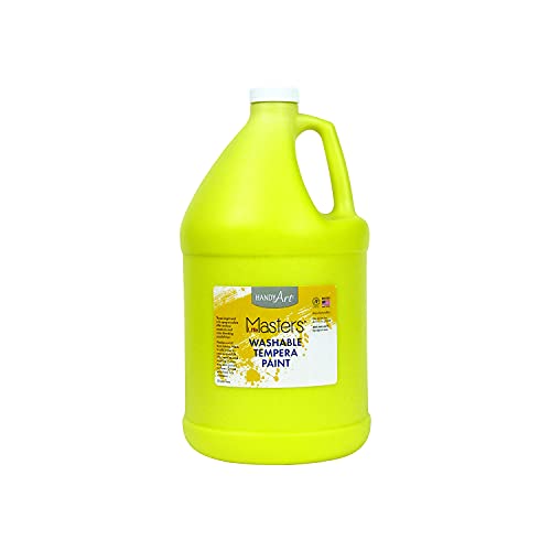 Gallon Washable Tempera Paint, Yellow, 1 Gallon | Art Class, Crafting Supplies - color: Yellow