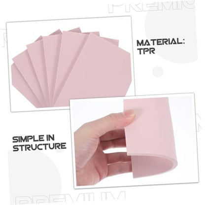 5pcs Rubber Carving Blocks Linoleum Carving Tools Engraved Blocks Speedball Speedy Carve DIY Crafts - color: Pink