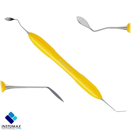 INSTUMAX® ARTE Solo Anterior Instrument Set – 10PCS Esthetic Composite Tools for Anterior Restorations – Dual-End Spatula Design for Labial Surface Modeling – Ergonomic, Stainless Steel Dental Kit