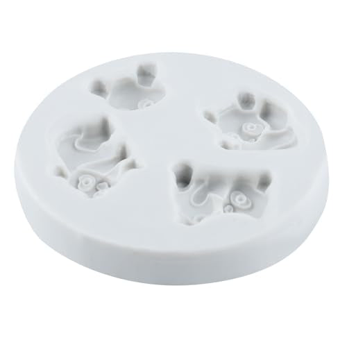 Panda Polymer Clay Mold Animal Panda Silicone Molds for DIY Crafts Epoxy Resin Casting Air Dry Polymer Clay Plaster Jewelry Making - color: Style E