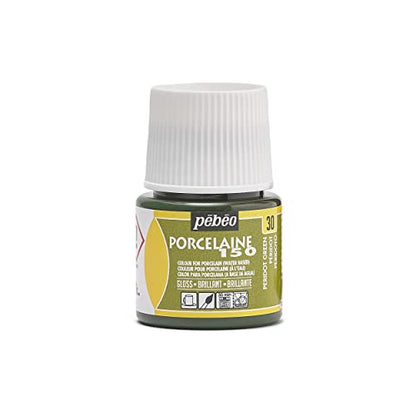 PEBEO Porcelaine 150, China Paint, 45 ml Bottle - Peridot Green - color: Peridot Green