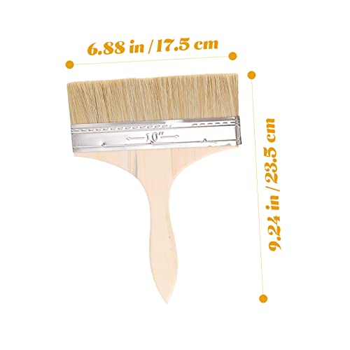 5pcs Thickened Wooden Handle Paint Brush Set for Oil and Watercolor Painting Brushes for Home and Crafts for Artists and DIY Projects