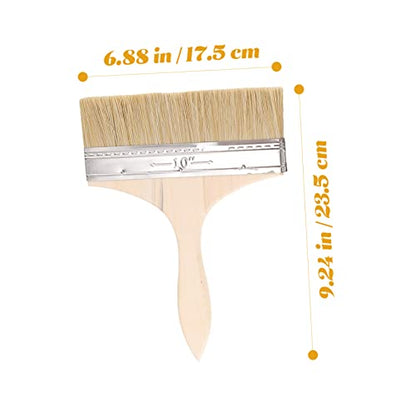 5pcs Thickened Wooden Handle Paint Brush Set for Oil and Watercolor Painting Brushes for Home and Crafts for Artists and DIY Projects