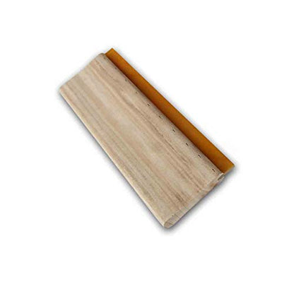 INTBUYING Screen Printing Squeegee Wooden Ink Scraper Kit 75 Durometer 4 inches Wide