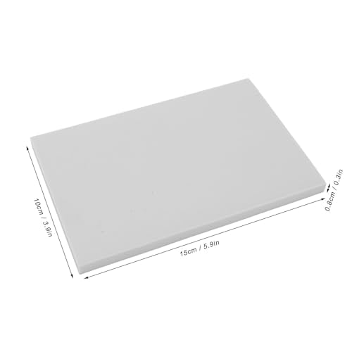 10PCS Rubber Stamp Carving Blocks for DIY Printmaking Easy to Cut Soft Rubber Stamp Making Kit for Beginners and Pros 3.9x5.9x0.3in (White)