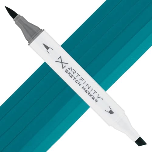 Artfinity Sketch Markers - Aquamarine BG1-7, Vibrant, Professional, Dye-Based Alcohol Markers for Artists, Drawing, Travel, & More - color: Aquamarine BG1-7, size: 1 Count (Pack of 1)