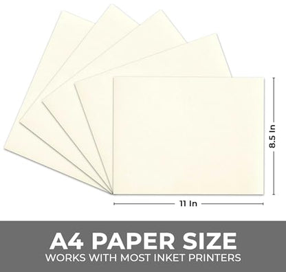 VViViD Inkjet Canvas 100% Real Printable Cotton LTR 8.5 X 11 125lbs. 340gsm 17mil (100 Sheets) - size: 100 sheets
