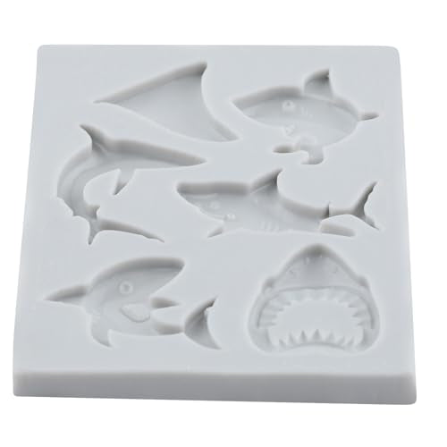 Ocean Animal Polymer Clay Molds Shark Silicone Mold for DIY Crafts Epoxy Resin Casting Air Dry Polymer Clay Plaster Jewelry Making - color: Style D