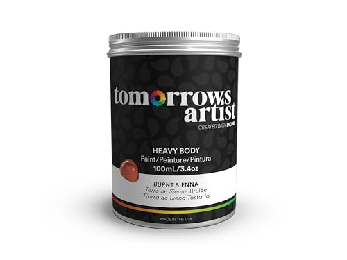 TA: Burnt Sienna, Heavy Body Eco-Friendly Acrylic Art Paint 100ml/3.38oz Jar - color: Burnt Sienna, size: 3.4 Fl Oz (Pack of 1)