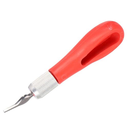 Aramox Wood Block Carving Knife, Plastic Stainless Steel with 12 Precision Blades for Detailed Woodcarving and Stamp Making, Ideal for Artists and Hobbyists