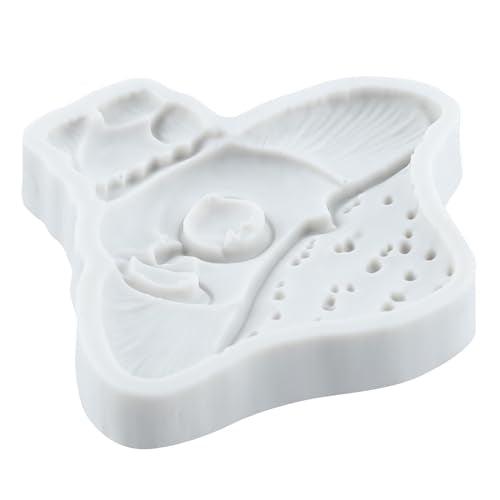 Cartoon Mushroom Silicone Mold Mushroom Polymer Clay Molds for DIY Crafts Epoxy Resin Casting Air Dry Polymer Clay Plaster Jewelry Making - color: Style D