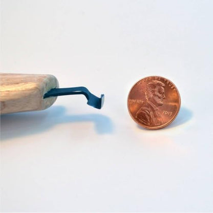 FLEXCUT Wood Carving Tools | Left-Handed V-Scorp | Carving Gouge | 1/4 Inch, 70 Degree | 1095 High Carbon Steel Blade | Ergonomic Ash Hardwood Handle | KNL24 | Made in the U.S.A. - style: 70 deg Left-Handed Scorp